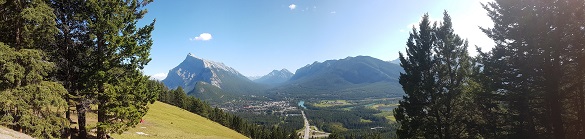 Výhled na Banff