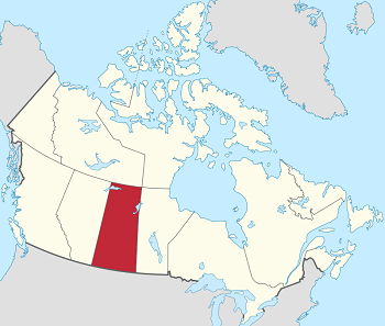 Saskatchewan je uprostřed Kanady