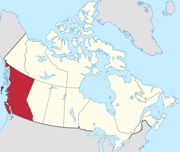 Britská Kolumbie je nejzápadnější provincie Kanady